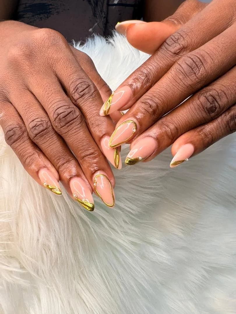 Luxury nail art design 1